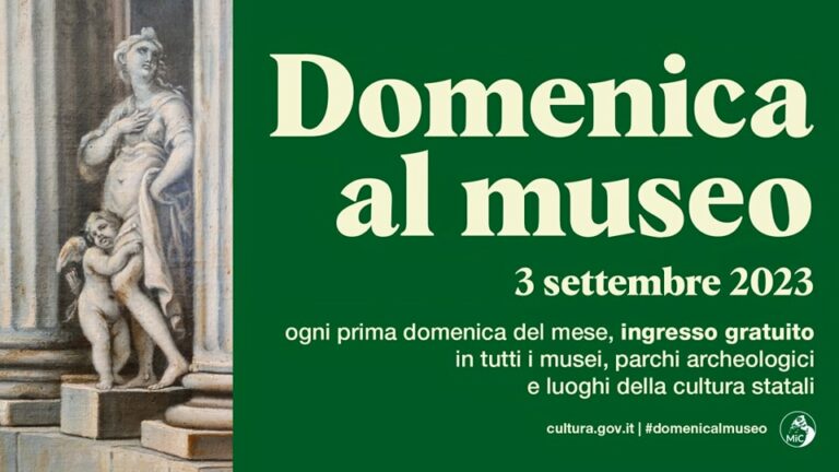 Prima domenica di settembre gratis al museo